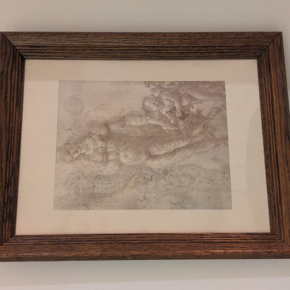 Print wood frame